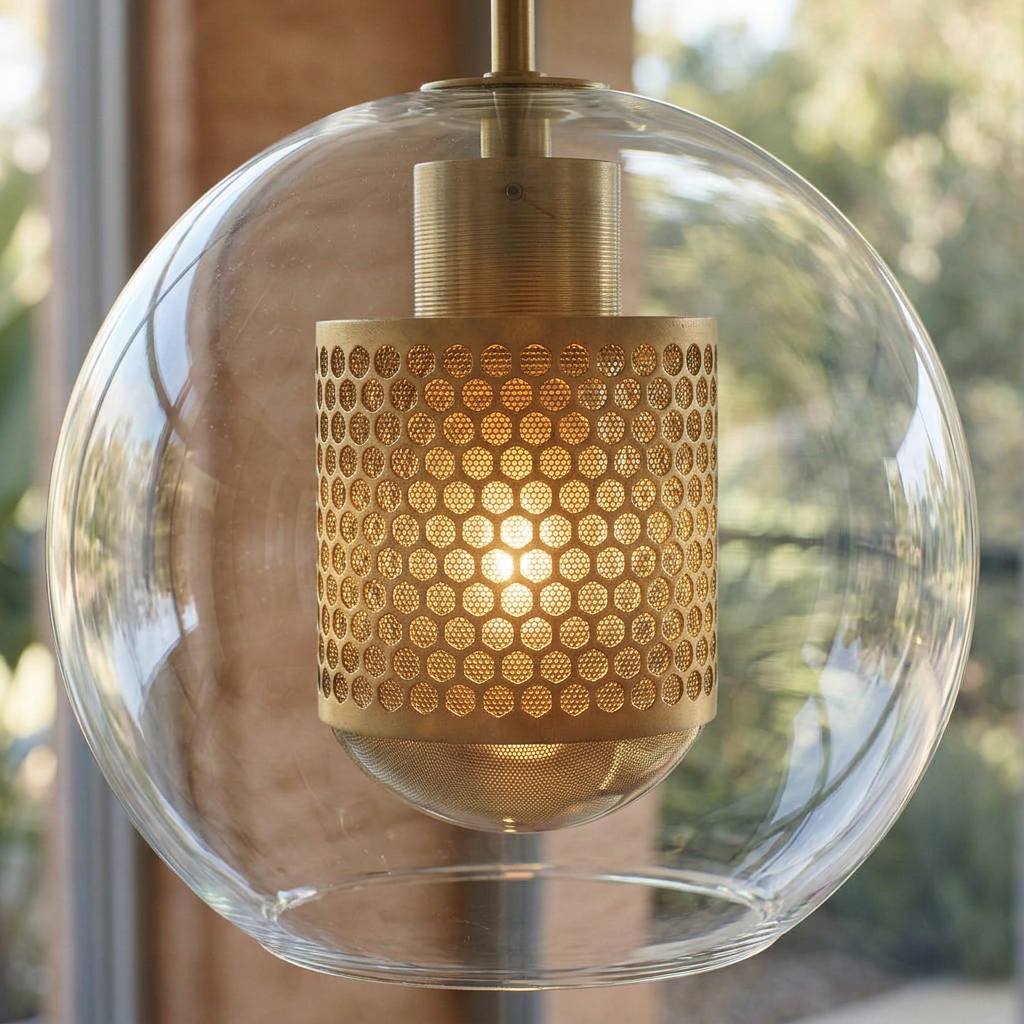 Elara Haus Perforated Honeycomb Round Ceiling Fitting