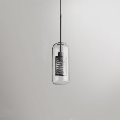 Hessa Contemporary Golden Pendant Light, Glass, Globe/Cylindric 20