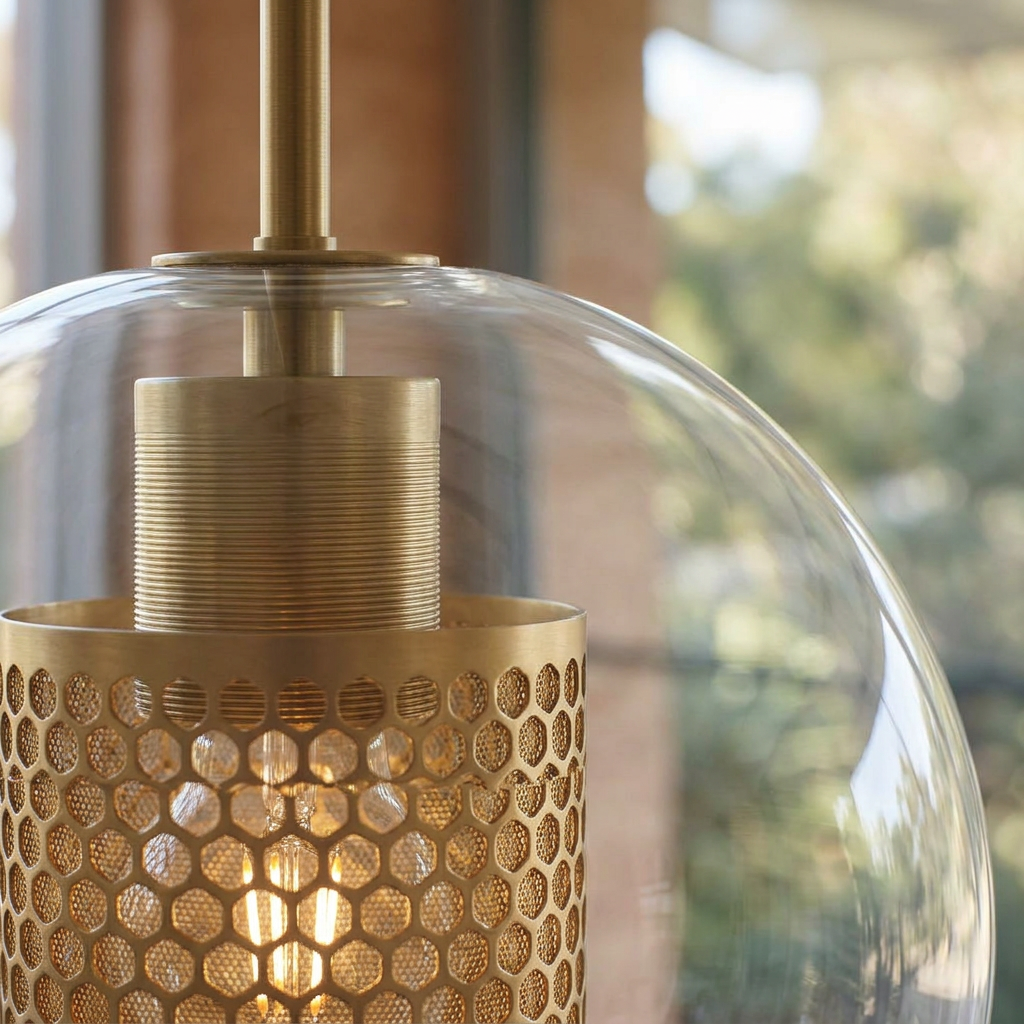 Elara Haus Perforated Honeycomb Round Ceiling Fitting