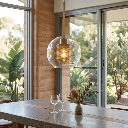 Elara Haus Perforated Honeycomb Round Ceiling Fitting