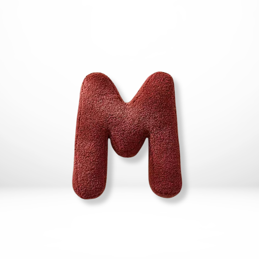 Avenia - Velvet Alphabet Decorative Cushion With Letters A To Z 23