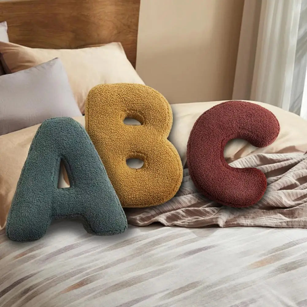 Avenia - Velvet Alphabet Decorative Cushion With Letters A To Z 1