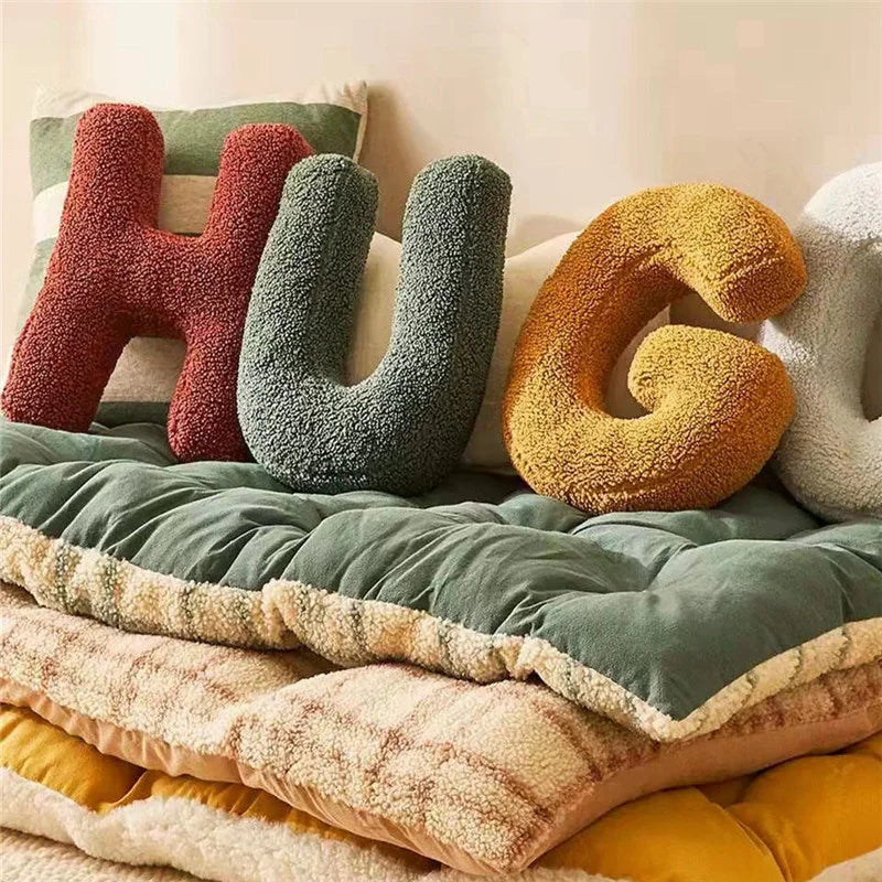 Avenia - Velvet Alphabet Decorative Cushion With Letters A To Z 2