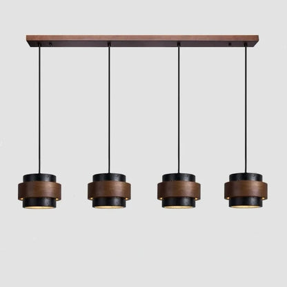 Orvina Wabi-Sabi Natural Travertine Cylinder Pendant Light - Japandi Stone Kitchen Island 14
