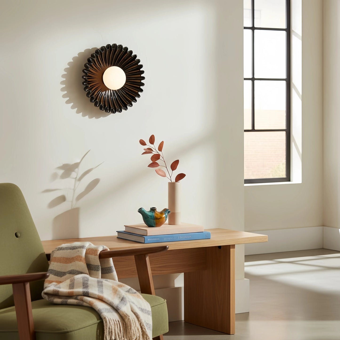 Marenys Modern Ceramic Flower Wall Light 7