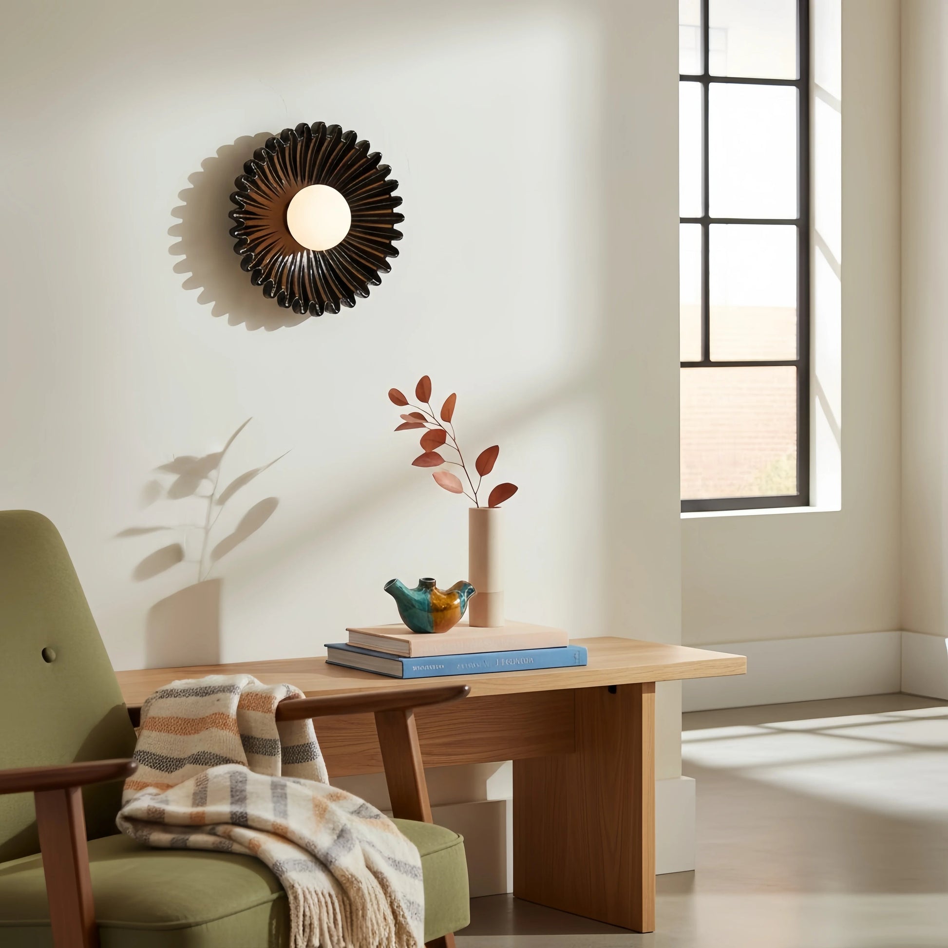 Marenys Modern Ceramic Flower Wall Light 7
