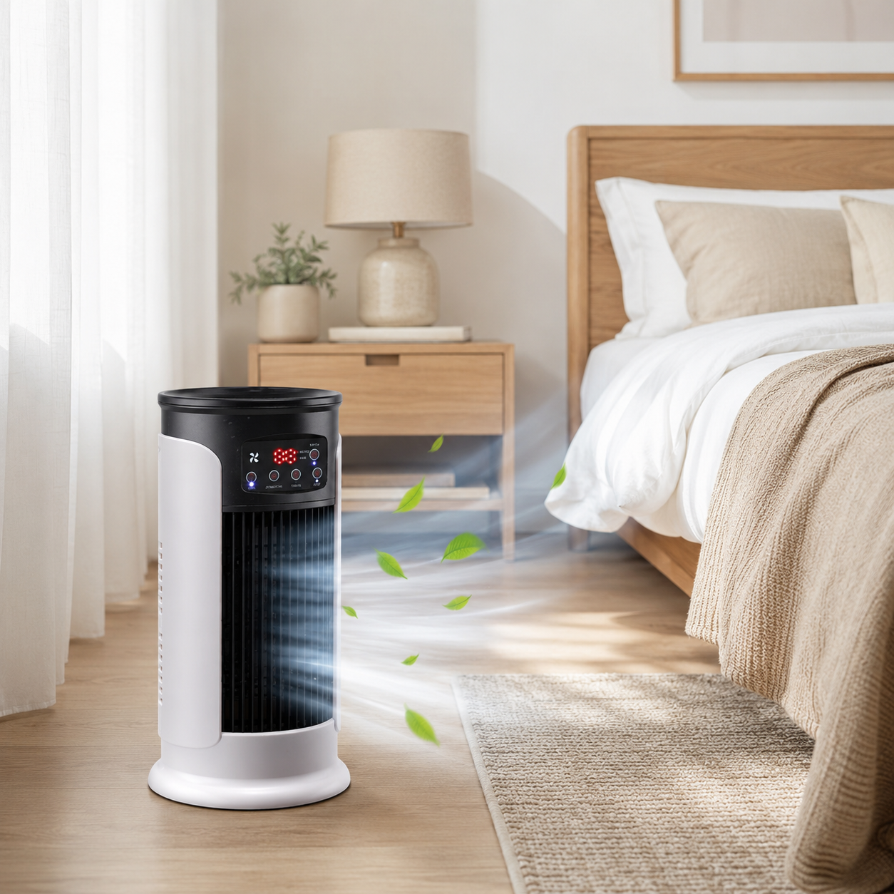 Elara Haus Portable Evaporative Air Cooler with Digital Display & Mist Humidifier