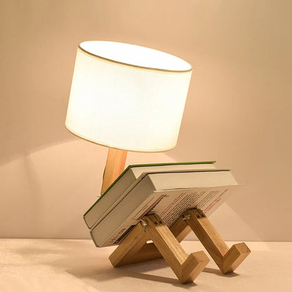 Designer wooden table lamp - adjustable, modern form of wooden work 2