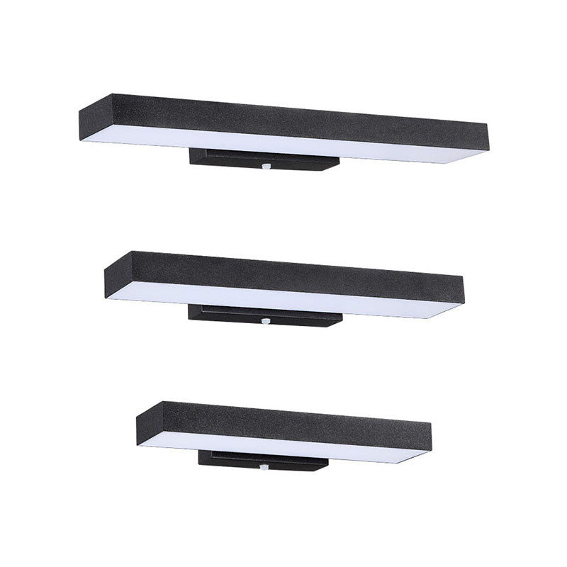 Modern Minimalist Rectangular Flat LED Sensor Outdoor Waterproof Wall Sconce Lamp 7