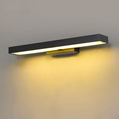Modern Minimalist Rectangular Flat LED Sensor Outdoor Waterproof Wall Sconce Lamp 4