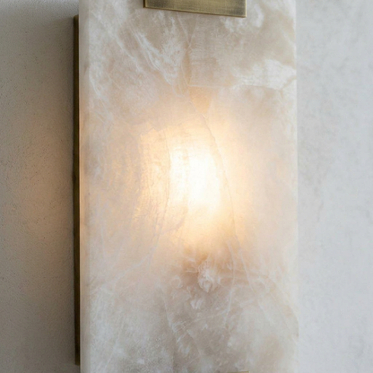 Elara Haus Rectangular Stone Wall Sconce Light