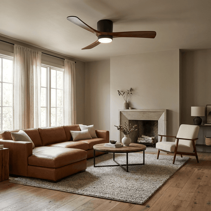 Nordic Wooden Ceiling Fan Light 6