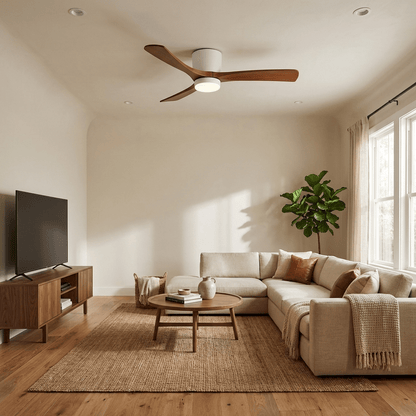 Nordic Wooden Ceiling Fan Light 7