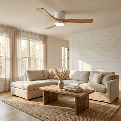 Nordic Wooden Ceiling Fan Light 8