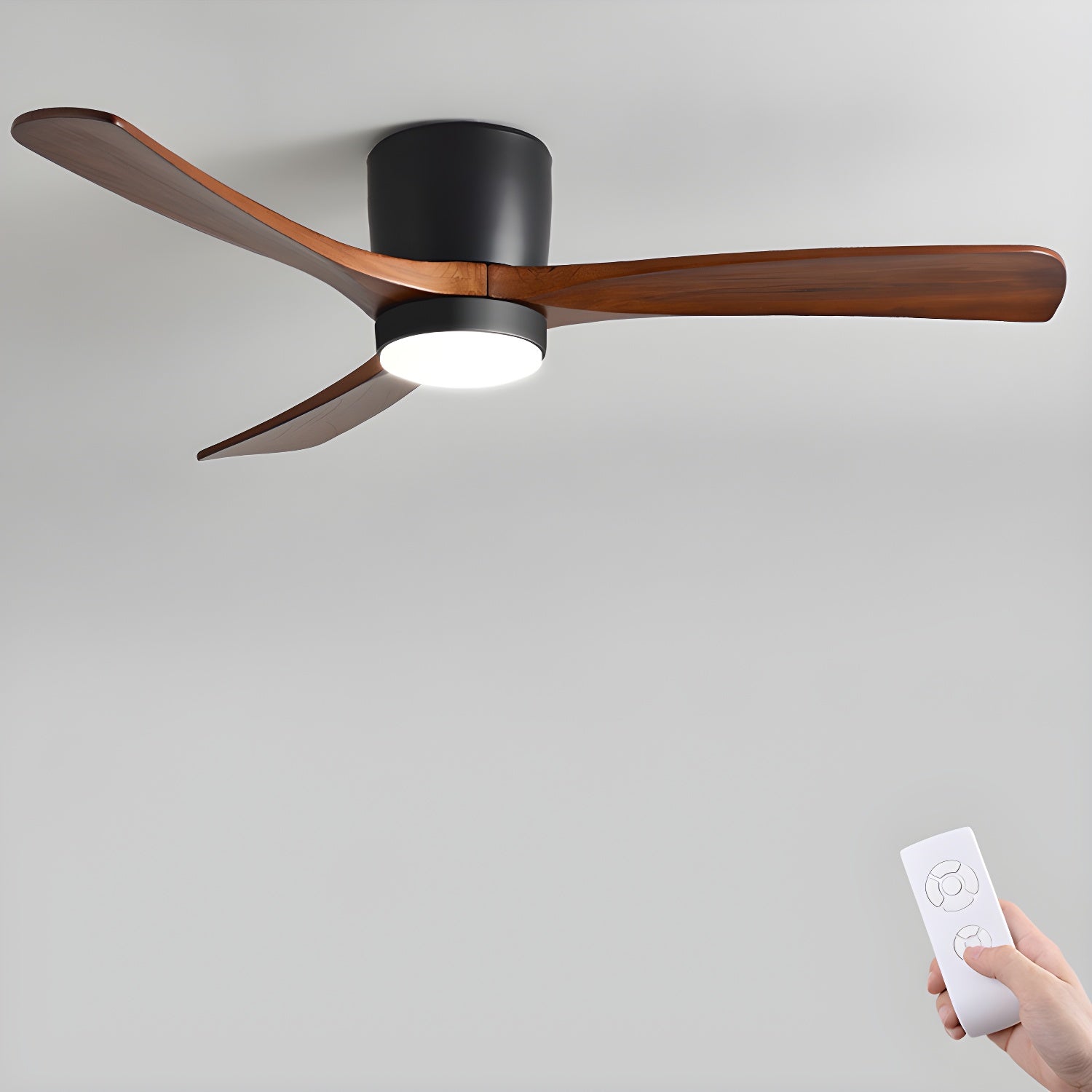 Nordic Wooden Ceiling Fan Light 0