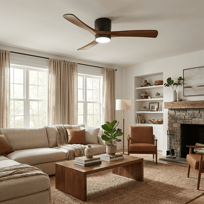Nordic Wooden Ceiling Fan Light 2
