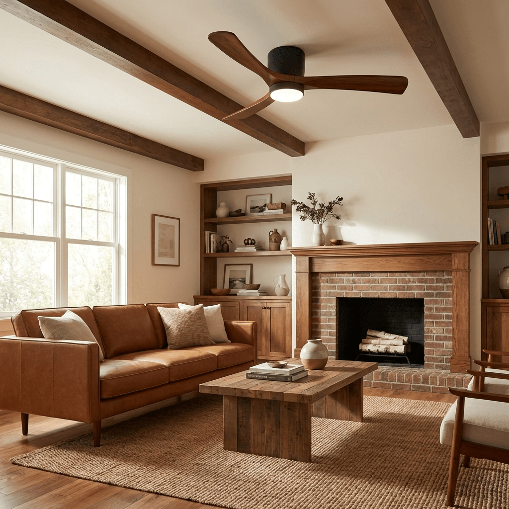 Nordic Wooden Ceiling Fan Light 3