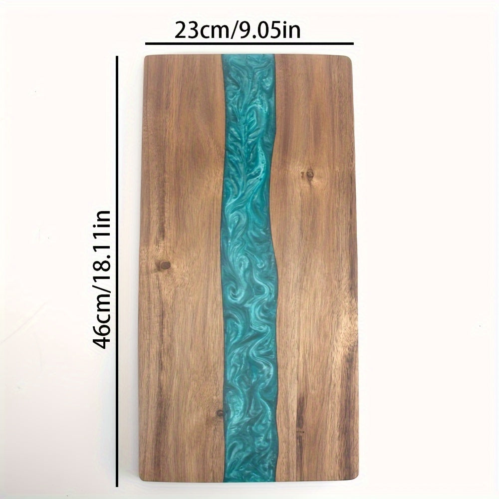 Resin River Cutting Board | Acacia Wood Charcuterie & Cheese Board 3