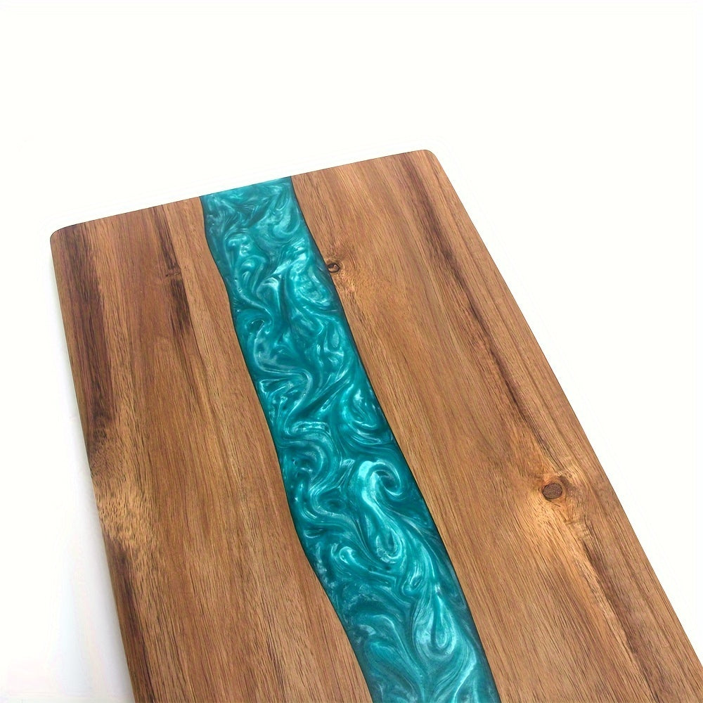 Resin River Cutting Board | Acacia Wood Charcuterie & Cheese Board 5