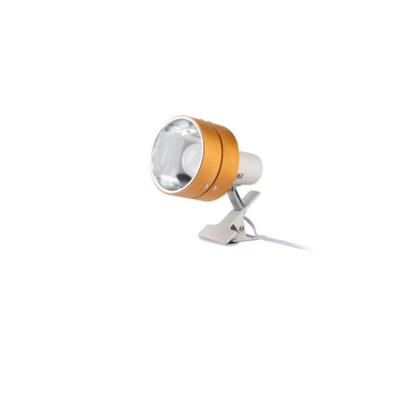 Adjustable retro clip lamp - metal and wood desk spotlight 7