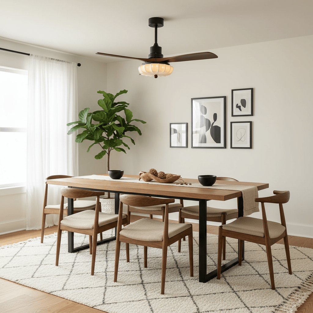 Lotus Bloom Ceiling Fan Light 8