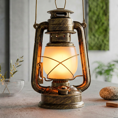 Elara Haus Retro Iron Lantern Lamp