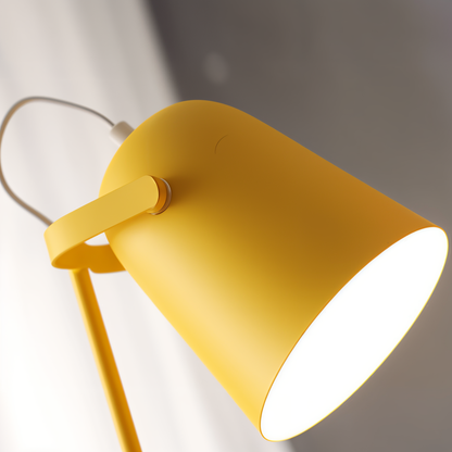 Elara Haus Retro Macaron Table Light - Matte Metal Reading Lamp