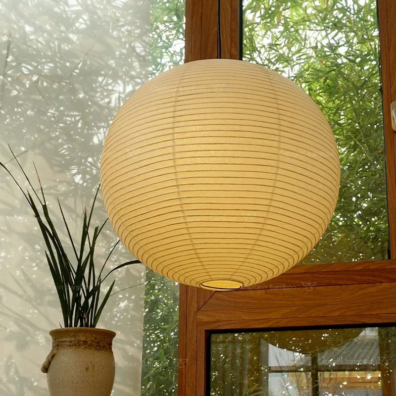 ROUND PAPER LANTERN PENDANT | WHITE RICE PAPER | CL03215 2