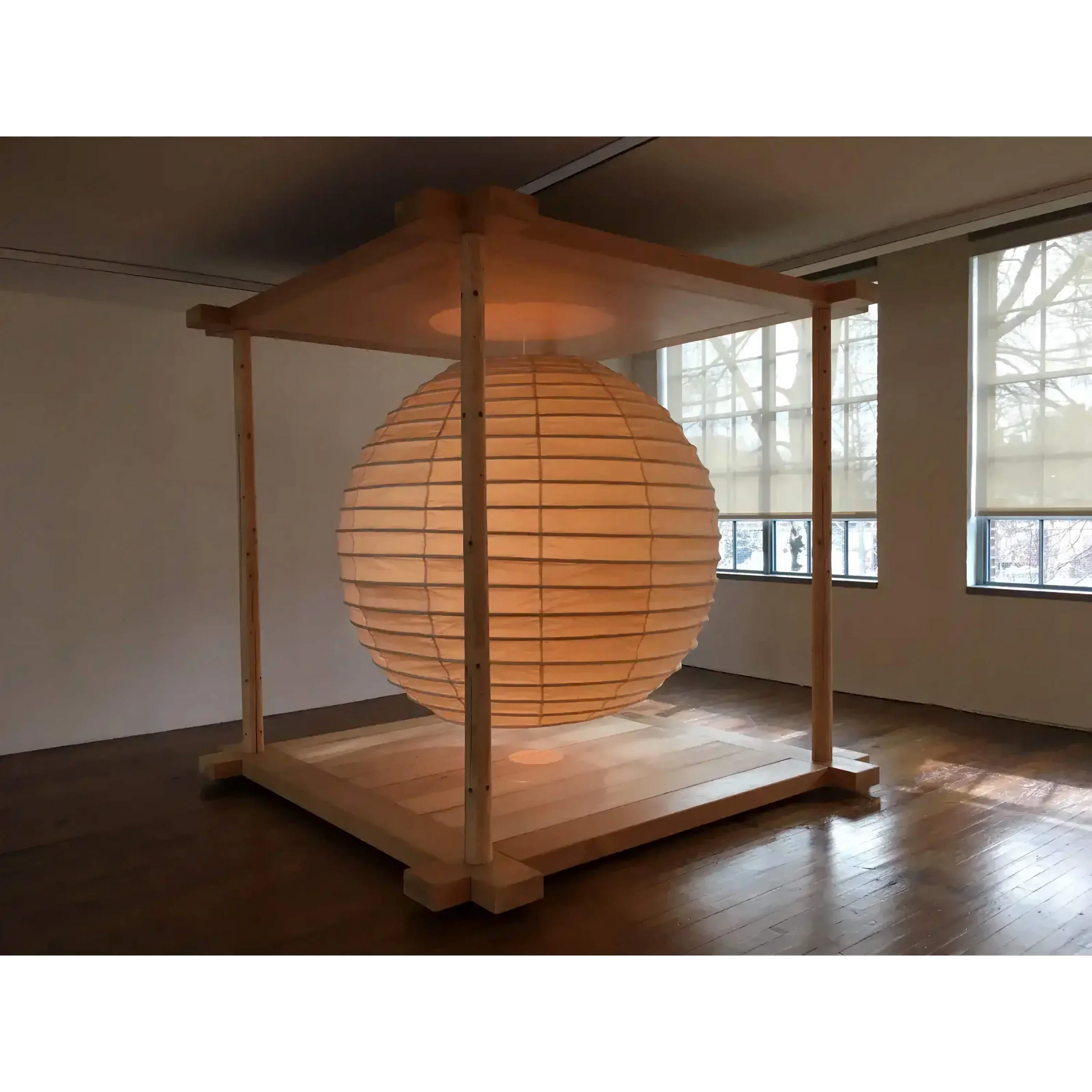 ROUND PAPER LANTERN PENDANT | WHITE RICE PAPER | CL03215 3