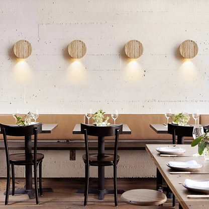 Japanese Wabi-Sabi Travertine Stone Wall Sconce LED 1-Light 3