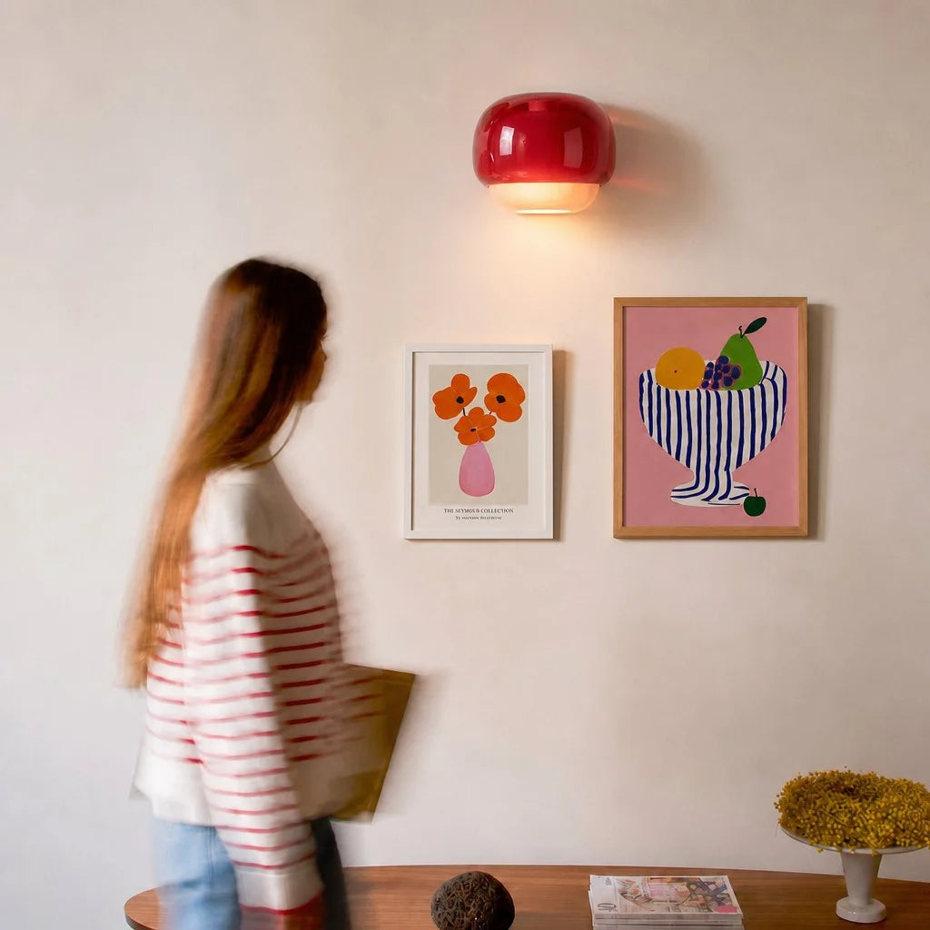 Orvenis Macaron Coloured Glass Wall Light 6