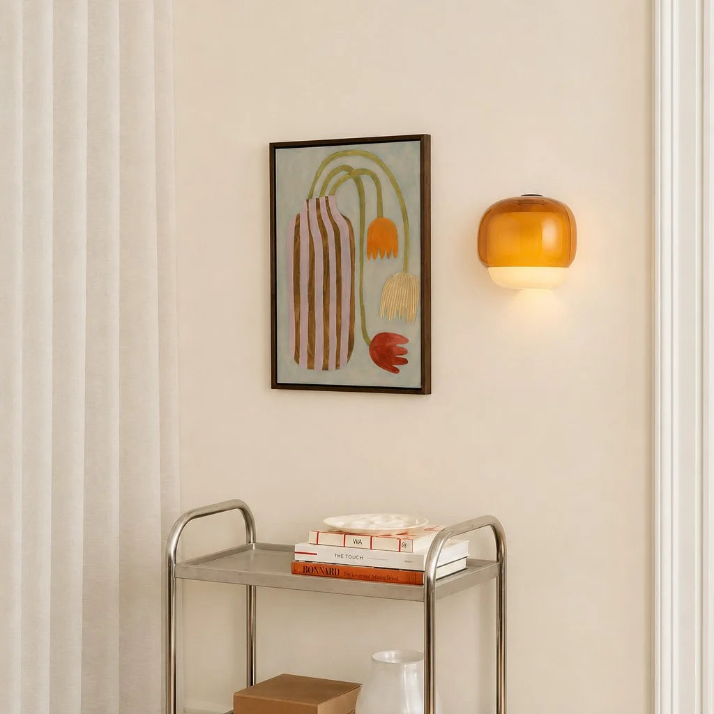 Orvenis Macaron Coloured Glass Wall Light 8