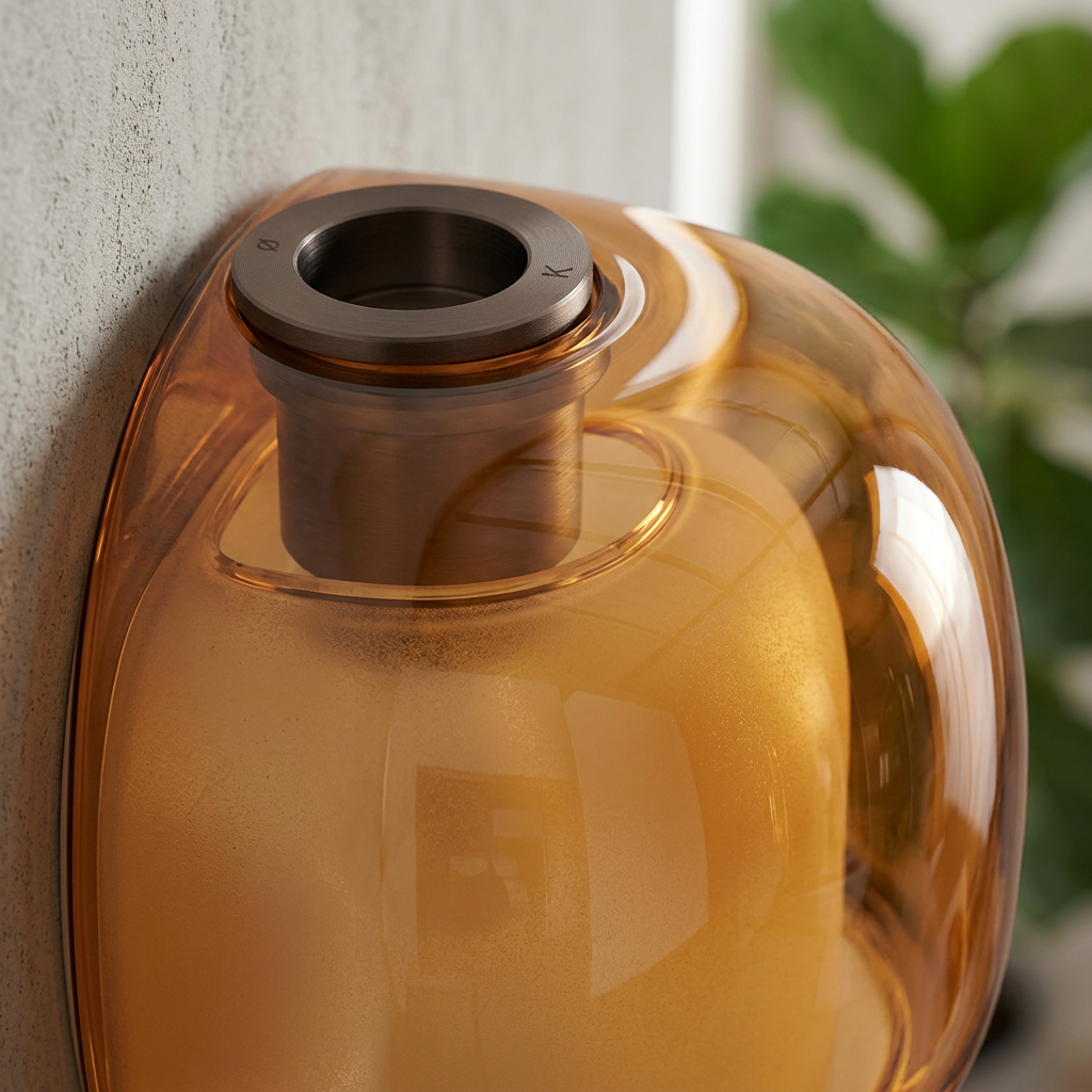 Elara Haus Rounded Dome Glass Sconce Light