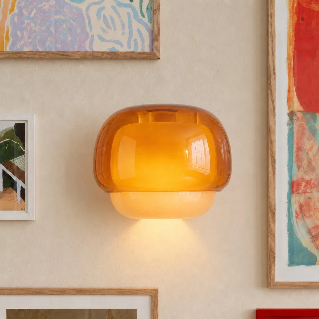 Orvenis Macaron Coloured Glass Wall Light 0
