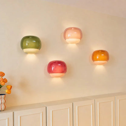 Orvenis Macaron Coloured Glass Wall Light 2