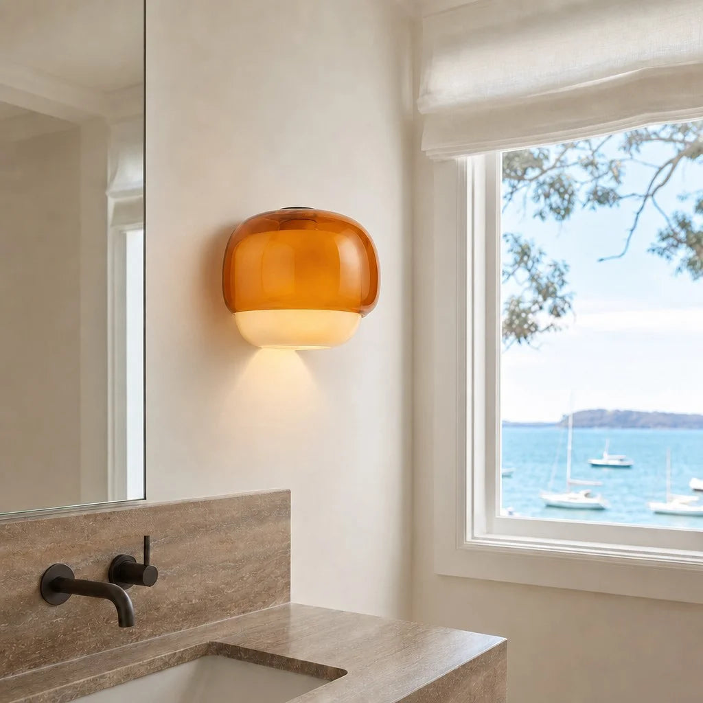Orvenis Macaron Coloured Glass Wall Light 4