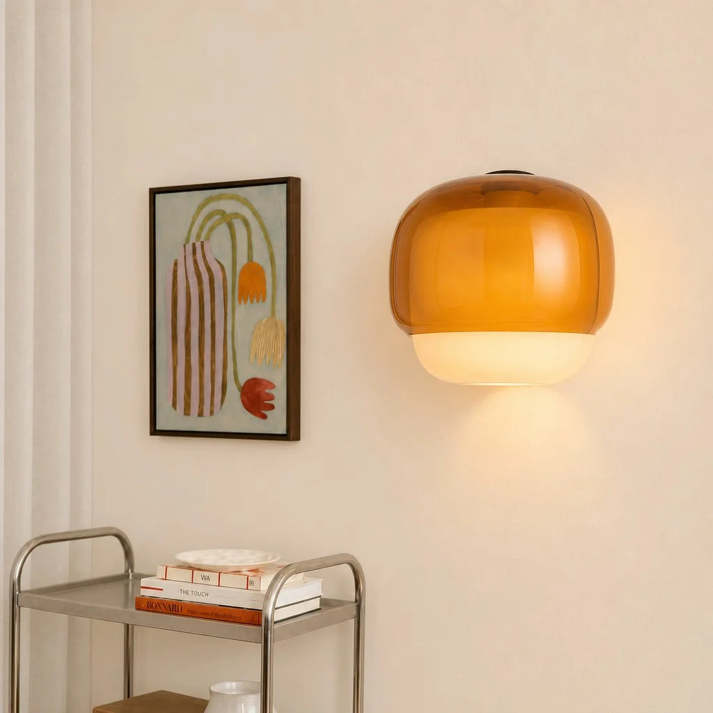 Orvenis Macaron Coloured Glass Wall Light 5