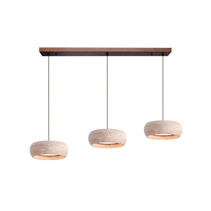 Travertine Drum Pendant Lamp 9