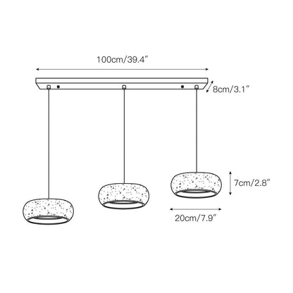 Travertine Drum Pendant Lamp 5