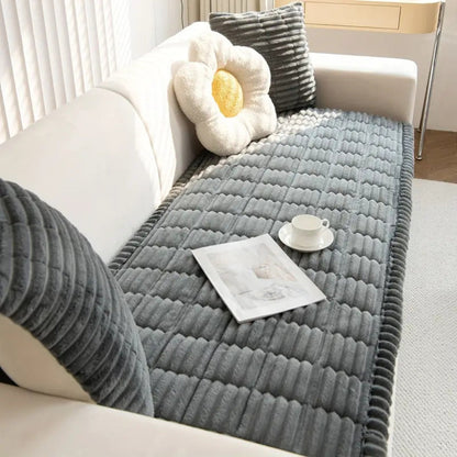 Elara Haus Ruffled Edge Couch Throw - Soft Plush Blanket