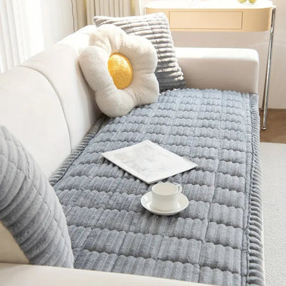 Elara Haus Ruffled Edge Couch Throw - Soft Plush Blanket