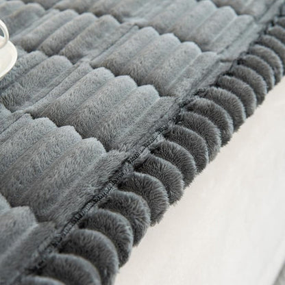 Elara Haus Ruffled Edge Couch Throw - Soft Plush Blanket
