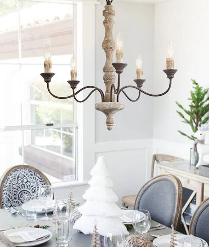Farmhouse 5-Light Candle Style Chandelier 5