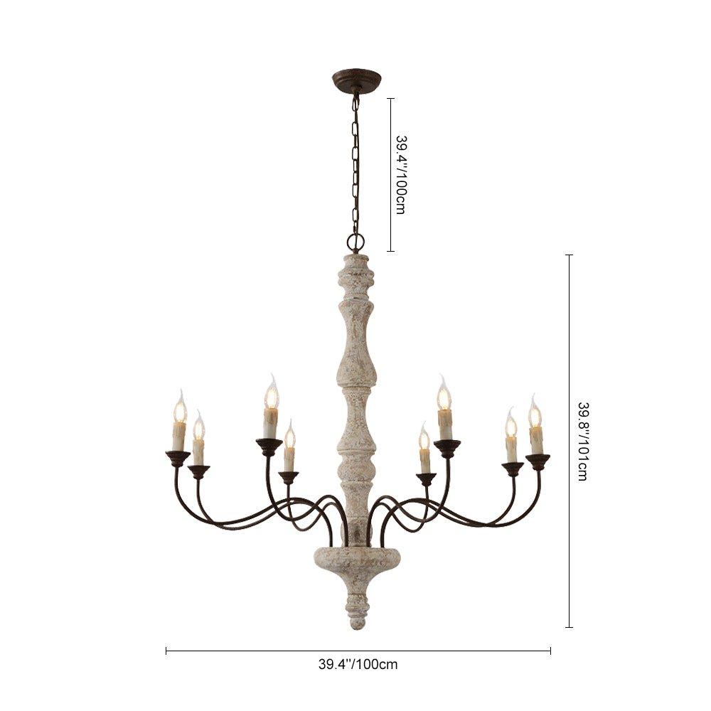 Farmhouse 5-Light Candle Style Chandelier 7