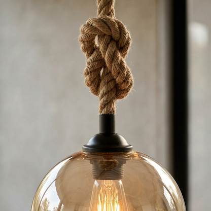 Elara Haus Rustic Globe Ceiling Light