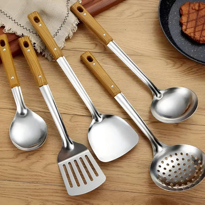Classic Stainless Steel Kitchen Utensil Set (5 Sets) 2