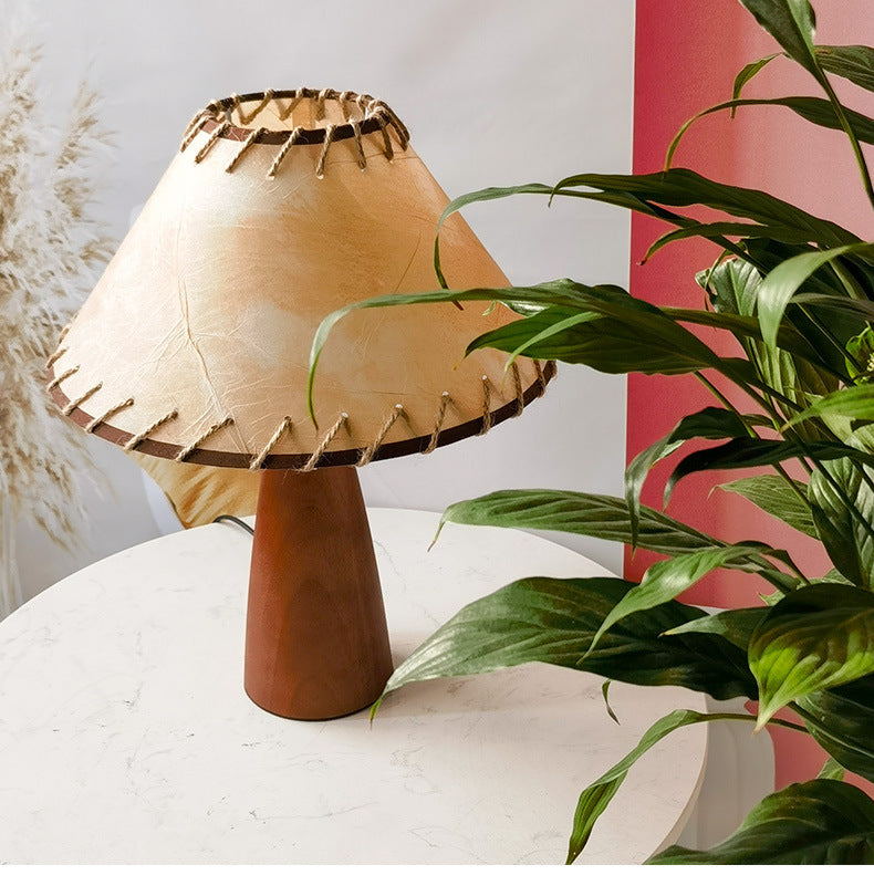 Rowan Retro Solid Wood Table Lamp 4