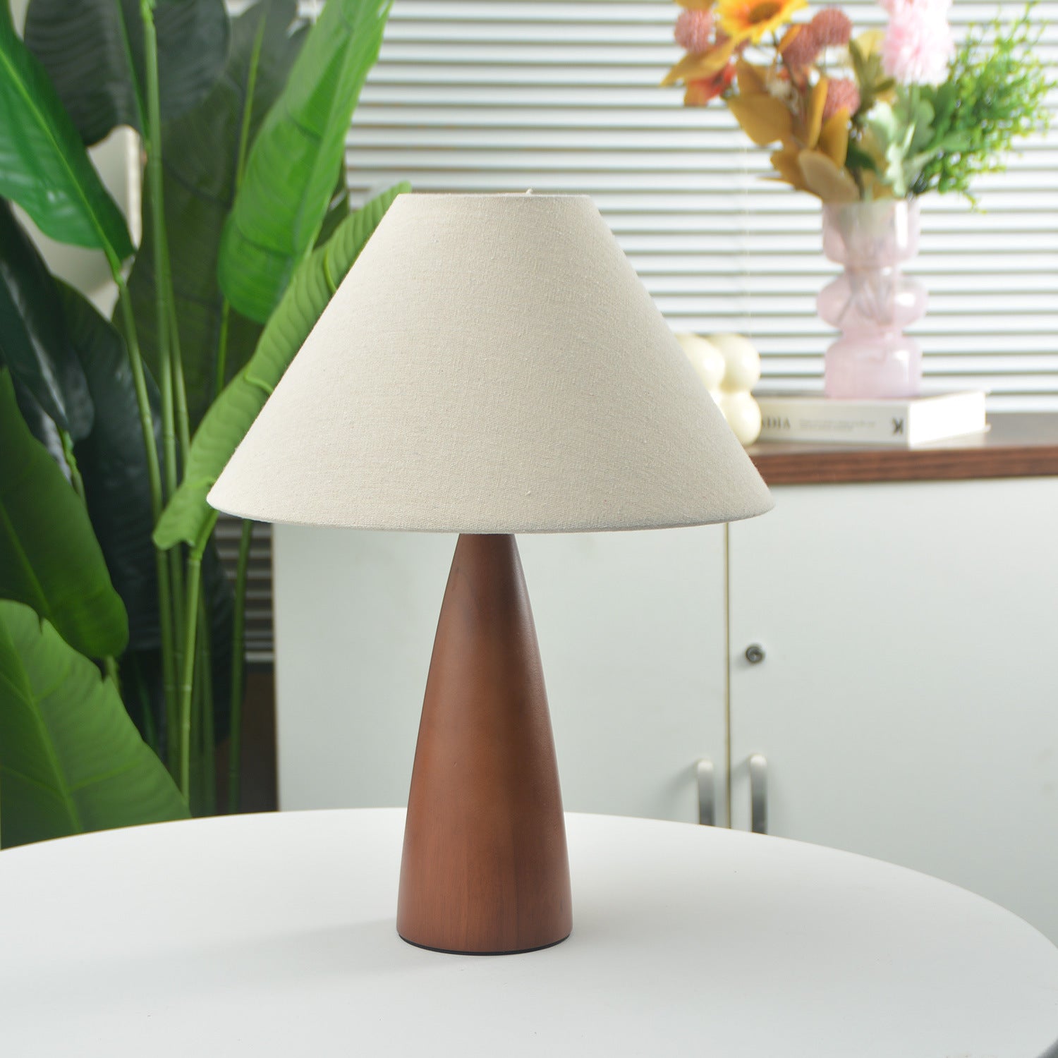 Rowan Retro Solid Wood Table Lamp 7