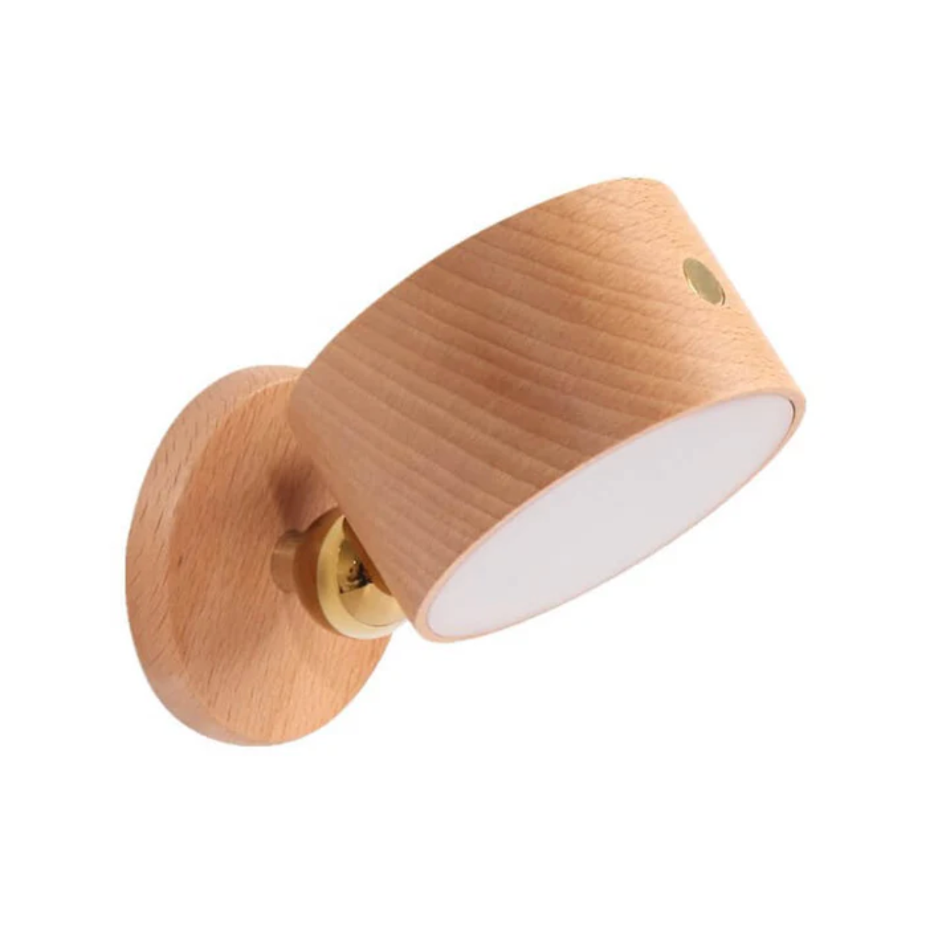 Wooden LED wall lamp with magnet and adjustable angle – a modern wall lamp 0