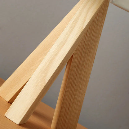 Elara Haus Scandi Timber Desk Lamp - Warm Ambient Bedside Fixture